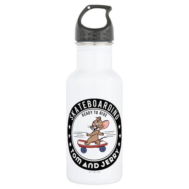 Bouteille D'eau Jerry Skateboard - Prêt À Faire Du Ride (Devant)
