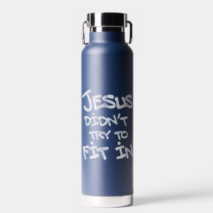 Bouteille D'eau Jésus n'a pas essayé de s'intégrer Graffiti Grunge