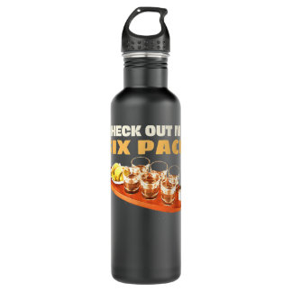 Bouteille D'eau Jetez Un Coup D'Oeil À Mon Pack Six Drôle Tequila 