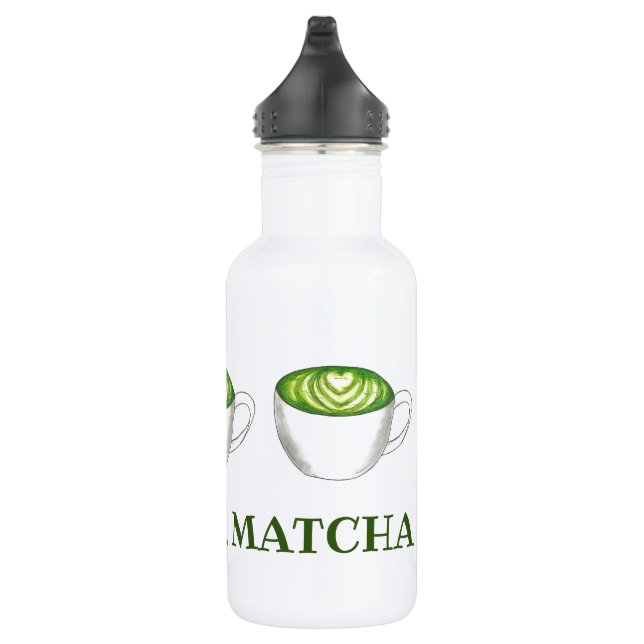 Bouteille D'eau Jeu Correspondance Matcha Green Tea Latte Foodie (Droite)