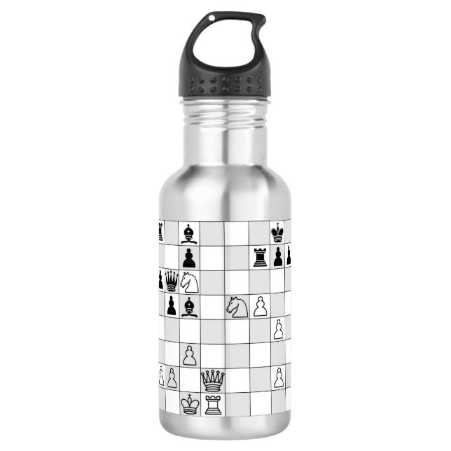 Bouteille D'eau Jeu d'échecs un (Devant)