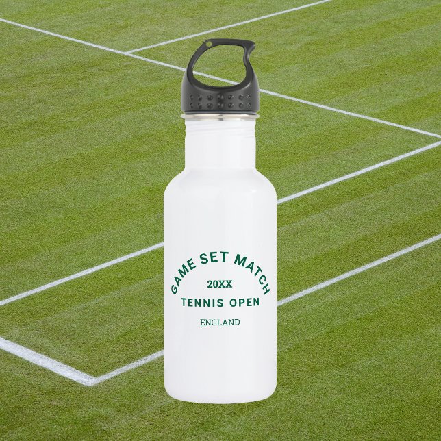 Bouteille D'eau Jeu Vert Match Crest Tennis (Créateur téléchargé)