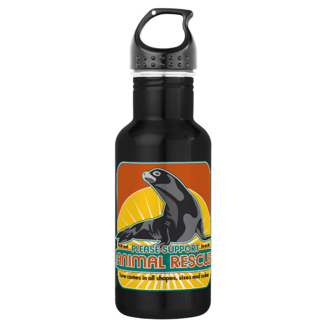 Bouteille D'eau Joint de fourrure animal de délivrance (Devant)