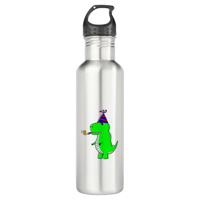 Bouteille D'eau Joli Dinosaur d'anniversaire (Devant)