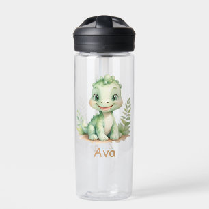 Bouteille D'eau Joli dinosaure aquarelle Enfants Personnalisés