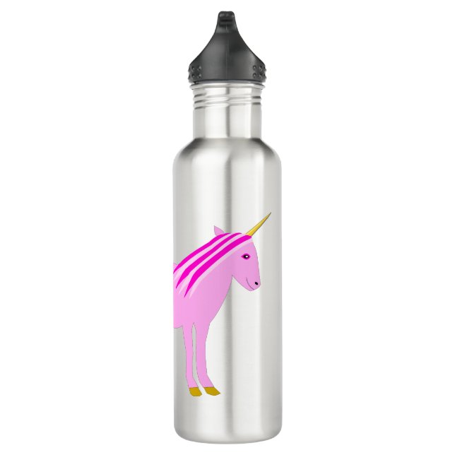Bouteille D'eau Jolie fille rose bébé licorne (Droite)