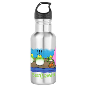 Bouteille D'eau Jolie grenouilles drôles bubblegum dessin animé il