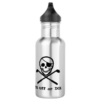 Bouteille d'eau jouante au golf de pirate