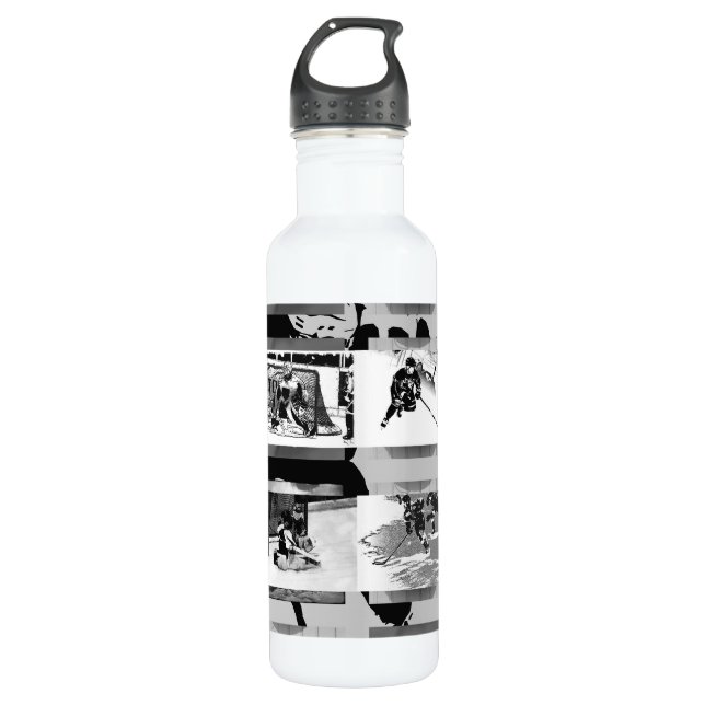 Bouteille D'eau Jouer au hockey - Joueurs de hockey sur glace (Devant)