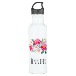 Bouteille D'eau Jouer Joli Bouquet de Fleur Rose