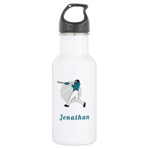 Bouteille D'eau Joueur de baseball moderne entraîneur personnalisé
