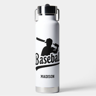 Bouteille D'eau Joueur de baseball personnalisé et couleur