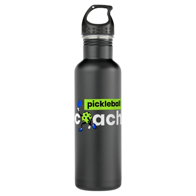 Bouteille D'eau Joueur de Pickball Coach (Devant)