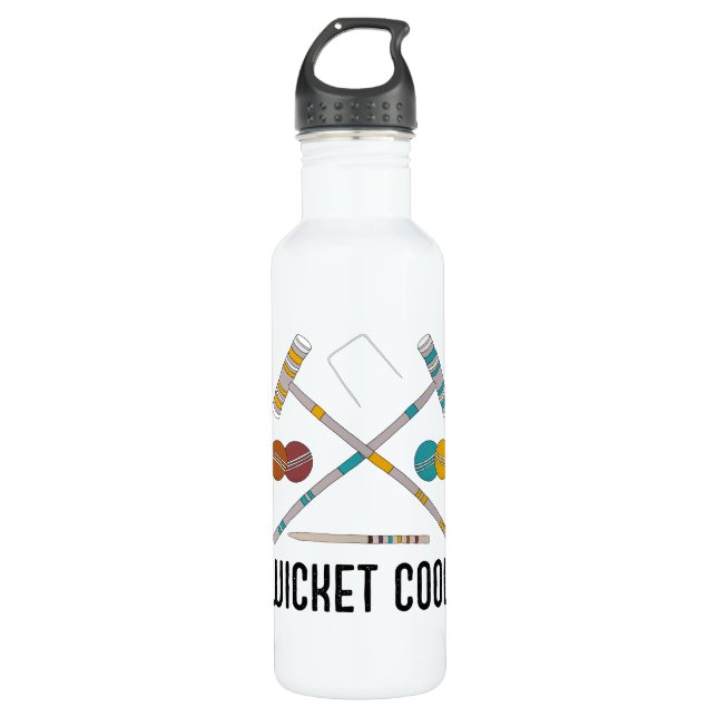 Bouteille D'eau Joueurs de Croquet Funny Cool Wicket (Devant)