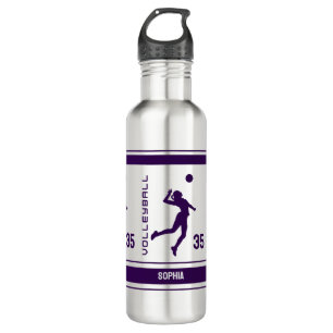Bouteille D'eau Joueuse de volleyball Anniversaire, Joueuse de vol