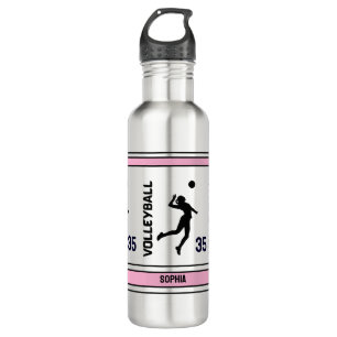 Bouteille D'eau Joueuse de volleyball Anniversaire, Joueuse de vol