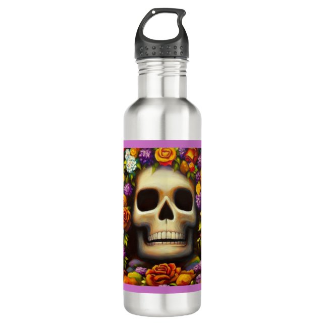 Bouteille D'eau Jour des Morts Ofendra 5 (Devant)