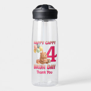 Bouteille D'eau Joyeux Anniversaire CAPPY BRUH DAY Capybara Person