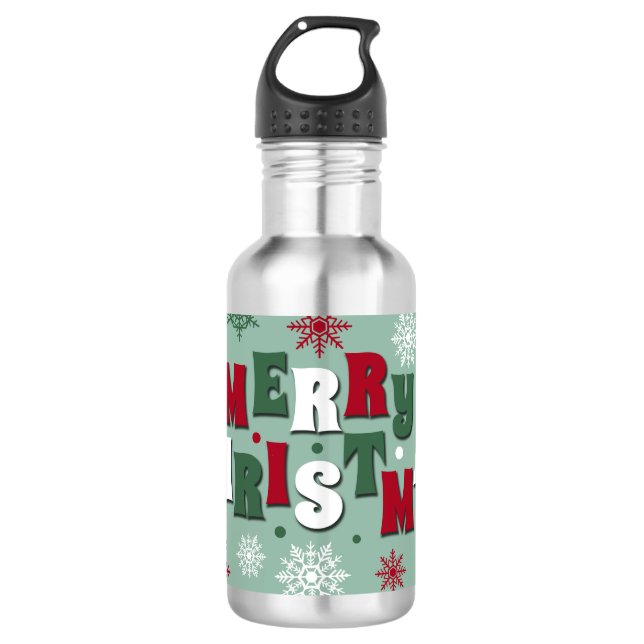 Bouteille D'eau Joyeux Noël (Devant)