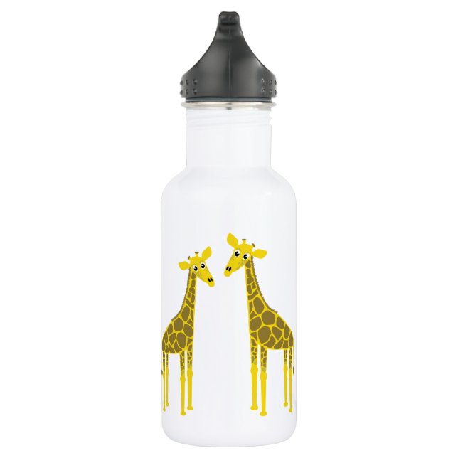 Bouteille D'eau Joyeux troupeau de girafes (Droite)