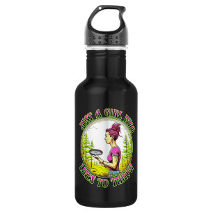 Bouteille D'eau Juste une fille qui aime lancer   Disk Golf