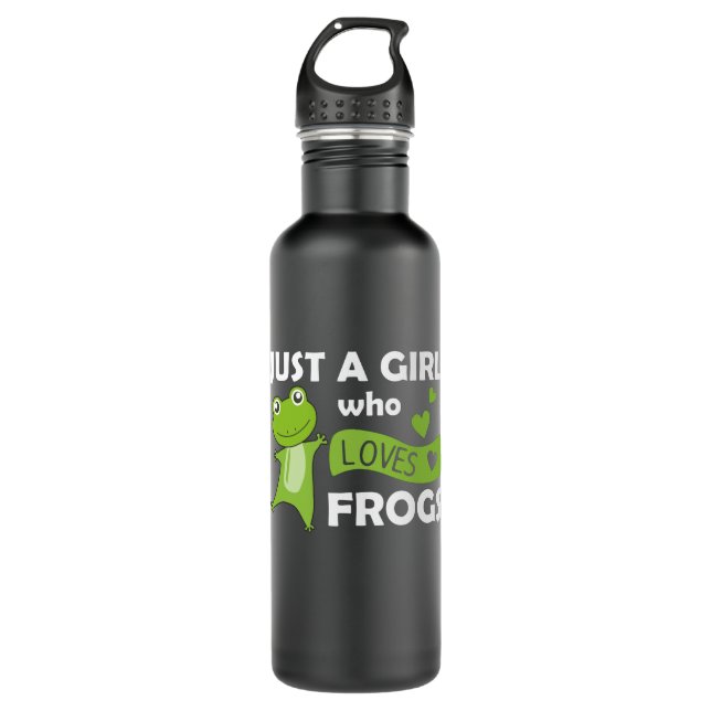 Bouteille D'eau Juste Une Fille Qui Aime Les Grenouilles Grenouill (Devant)