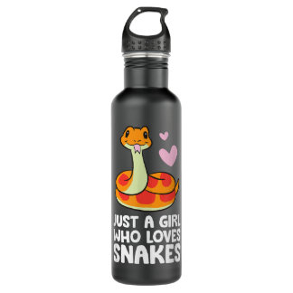 Bouteille D'eau Juste une fille qui aime serpents mignonette serpe