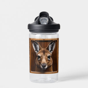 Bouteille D'eau Kangaroo en bois 3D australien