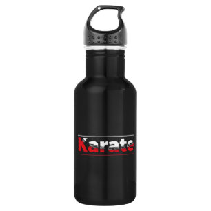 Bouteille D'eau Karate Martial Arts Rouge