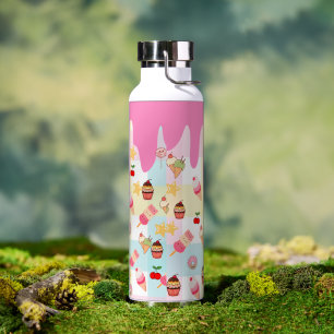 Bouteille d'eau Kawaii Glace et Goutte