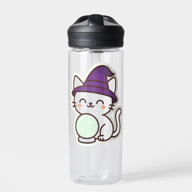 Bouteille D'eau Kawaii Halloween Chat - Magique & Adorable Éffraya (Extérieur)