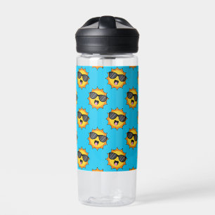 Bouteille D'eau Kawaii Joyeux soleil avec lunettes de soleil