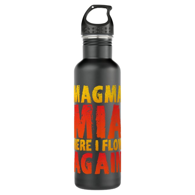 Bouteille D'eau Kayak Water Magma Funny Professeur de géologie Vol (Devant)