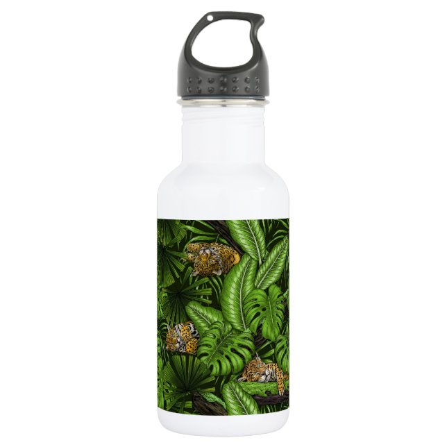 Bouteille D'eau Kittés de la jungle (Devant)