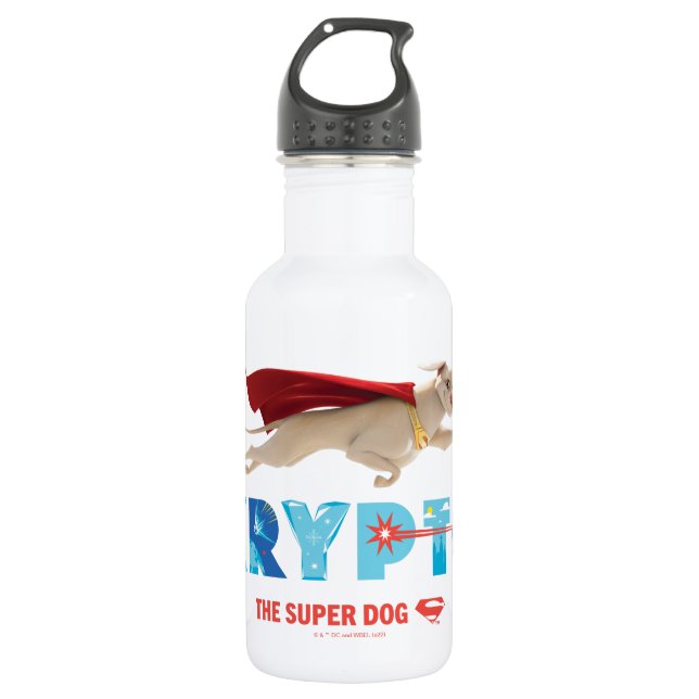 Bouteille D'eau Krypto Le Super Chien (Devant)