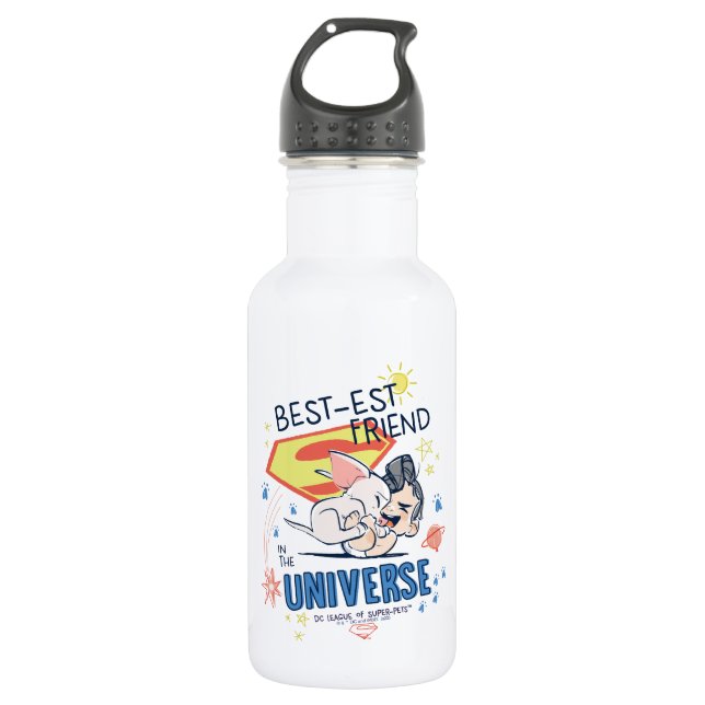 Bouteille D'eau Krypto & Superman : Le meilleur ami de l'univers (Devant)