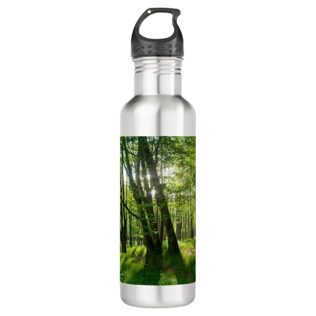 Bouteille D'eau La forêt au printemps (Devant)