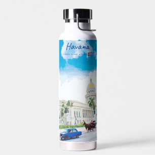 Bouteille D'eau La Havane, Cuba - Âme Classique Vintage