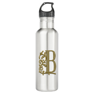 Bouteille D'eau La lettre initiale B, personnalisent