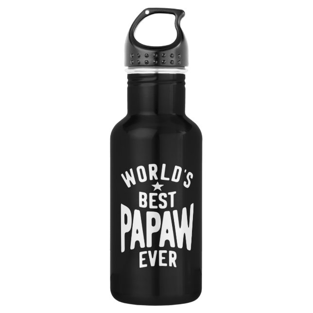 Bouteille D'eau La meilleure papaye du monde | Cadeau Père (Devant)