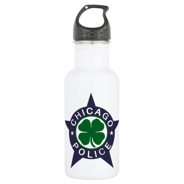 Bouteille D'eau La police de Chicago d'Irlandais Badge la (Devant)