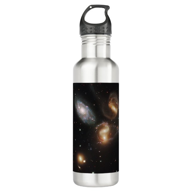 Bouteille D'eau La quintette de Stephan : Une épave galaxie galact (Devant)
