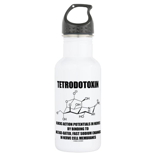 Bouteille D'eau La tetrodotoxine bloque des potentiels d'action (Devant)