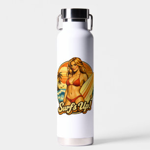 Bouteille D'eau La vague se lève Pin-Up Bikini Graphique de maga