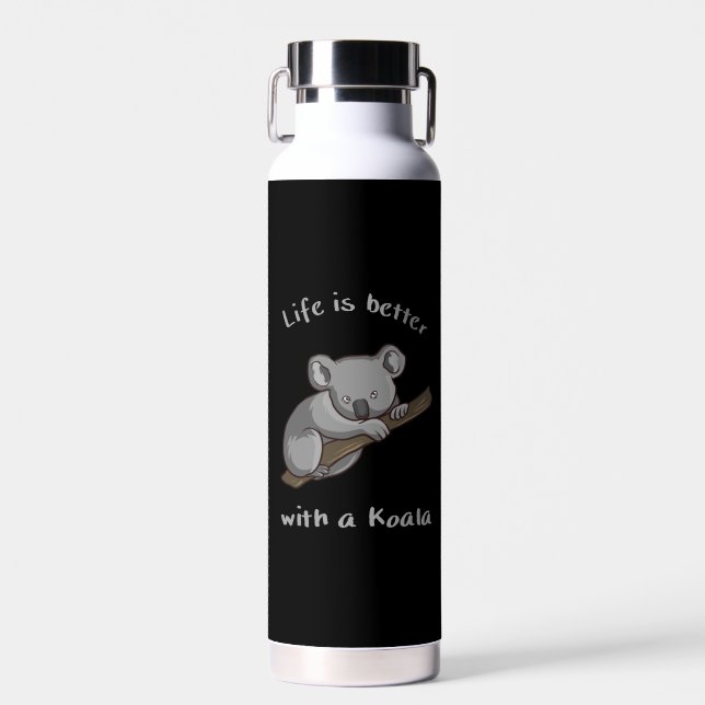 Bouteille D'eau La Vie Est Meilleure Avec Koala (Avant)
