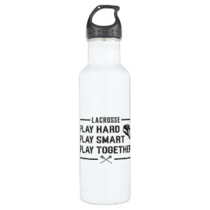 Bouteille D'eau Lacrosse Lecteur Jouer Dur Jouer Smart Team Cadeau