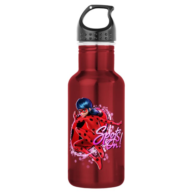 Bouteille D'eau Ladybug miraculeux | Spots Sur Graphic (Devant)