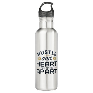 Bouteille D'eau L'agitation et le coeur vous distingueront la bout