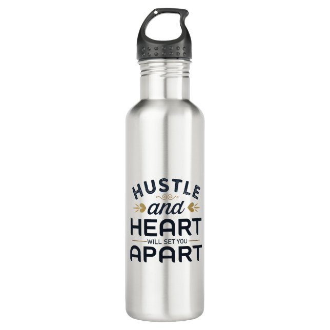 Bouteille D'eau L'agitation et le coeur vous distingueront la bout (Devant)