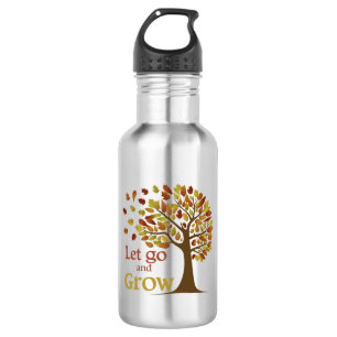 Bouteille D'eau Laisser Aller Et Cultiver L'Arbre